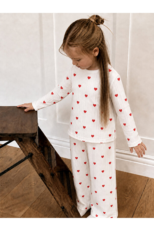 Children's Patterned Pajama Set – Long Sleeve Soft Comfortable Top and Bottom Pajama Sets