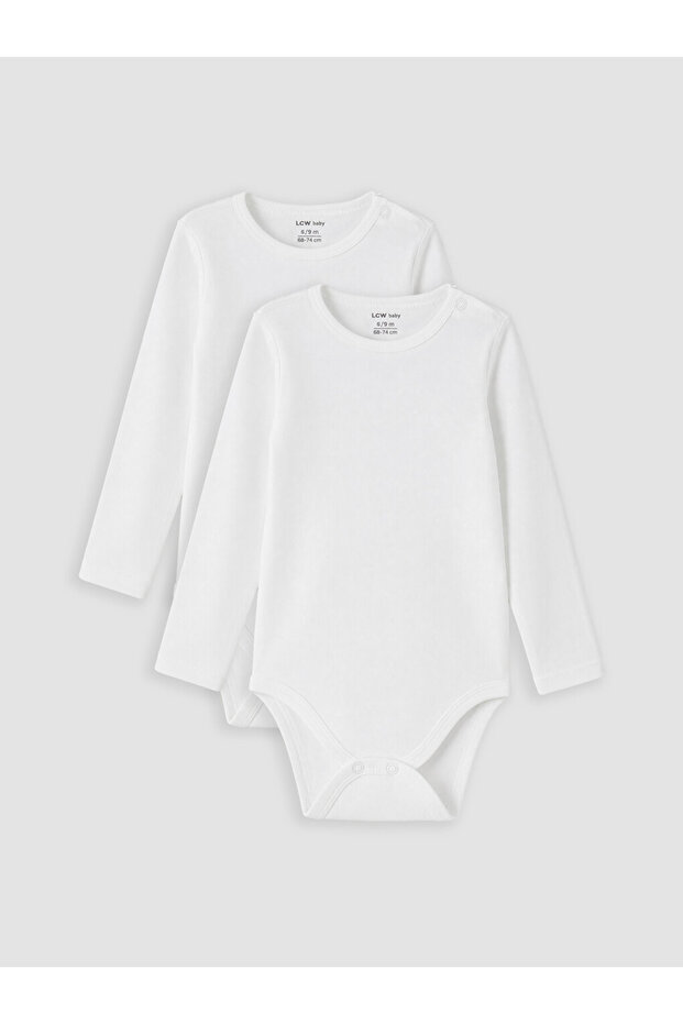 Shining Store's Sparkling Choices Zero Roba Collar Baby Boy Snap Fastener Bodysuit 2-Pack