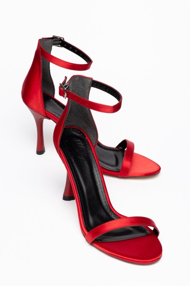 Single Strap Detailed High Heeled Evening Dress Women's Shoes