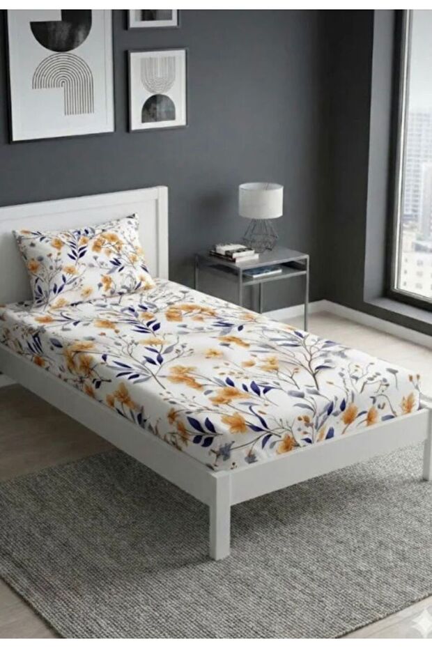 Single Elastic Sheet Set + Pillowcase 100X200