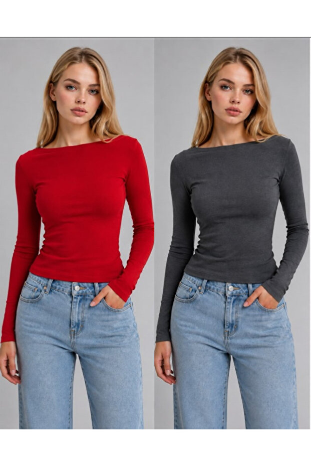 Women's Boat Neck Detailed Bodysuit