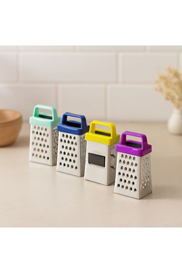 Mini Metal Garlic Grater (Plastic Handle, Magnet)