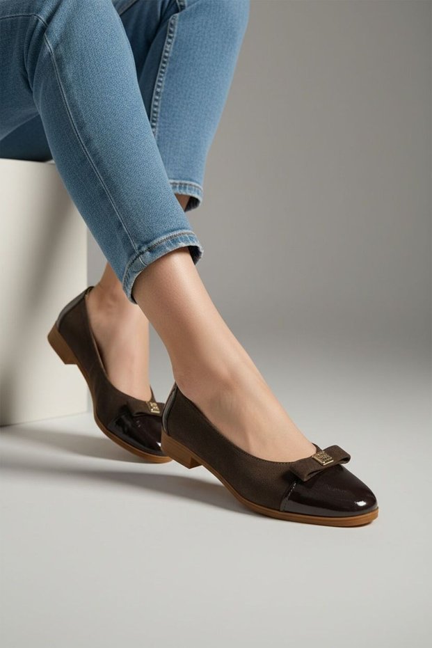Genuine Leather Women's Soft Sole Orthopedic Daily Ballet Flats