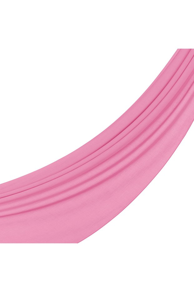 Candy Pink Plain Cotton Shawl