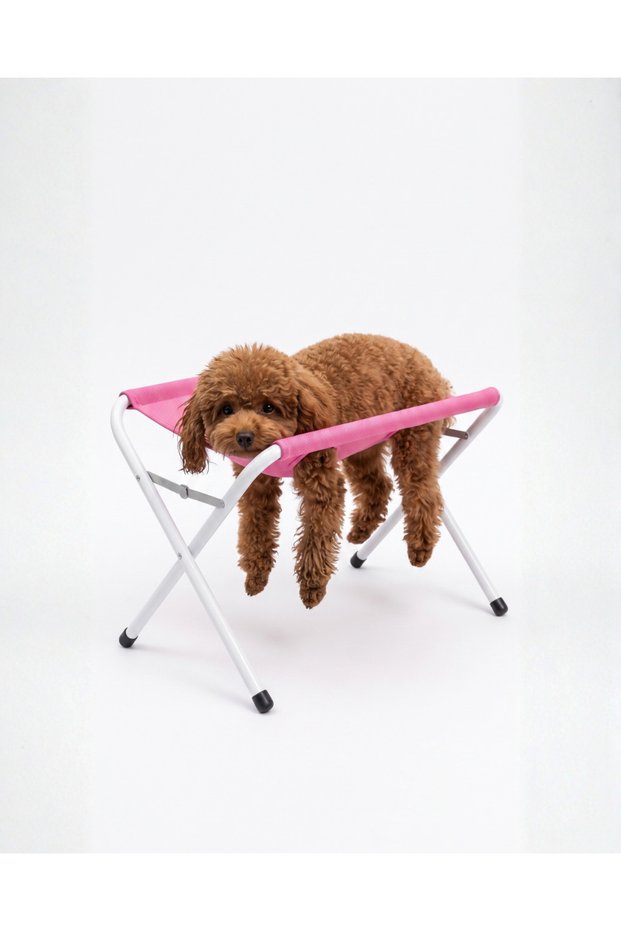 Foldable Bathing Apparatus, Bath Stand for Pets - Pink