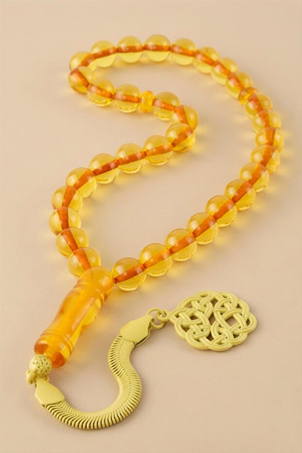 10 mm Original Crimped Amber Prayer Beads