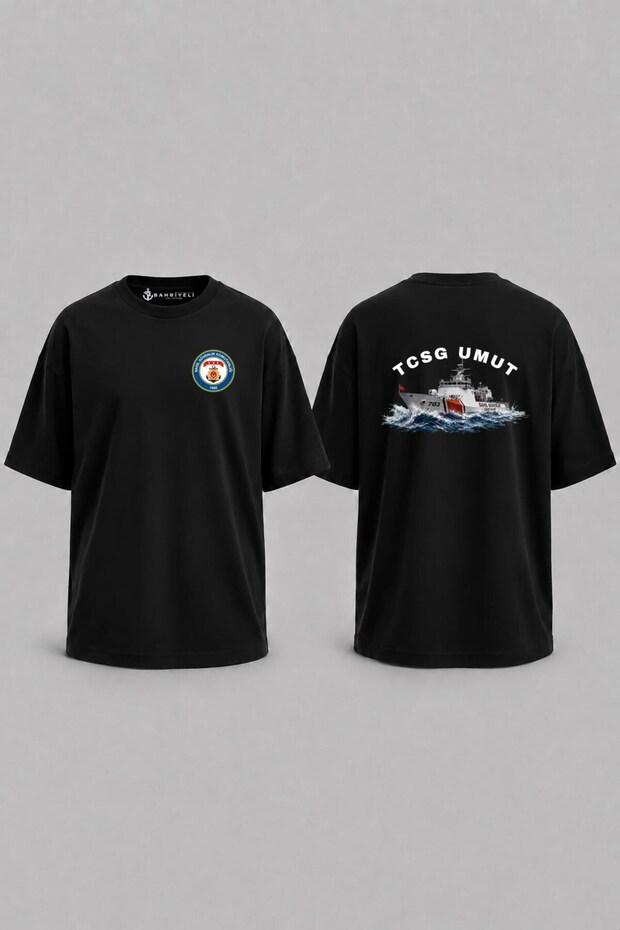 Oversize Tcsg Umut Dalgalar Arlas V2 Pocket and Back Printed Unisex T-Shirt