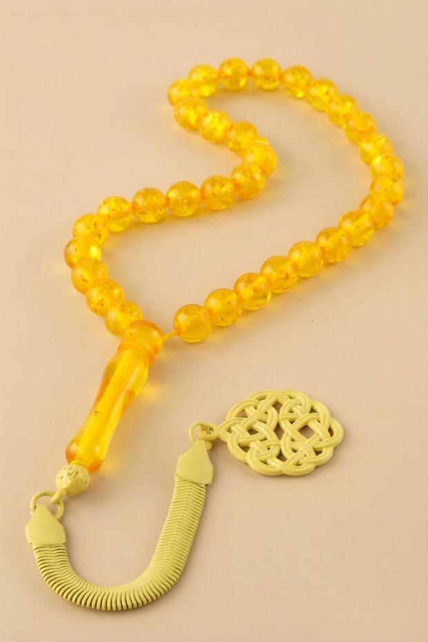 8 mm Original Crimped Amber Prayer Beads