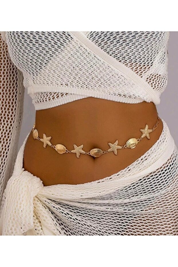 Star and Shell Patterned Waist Accessory
