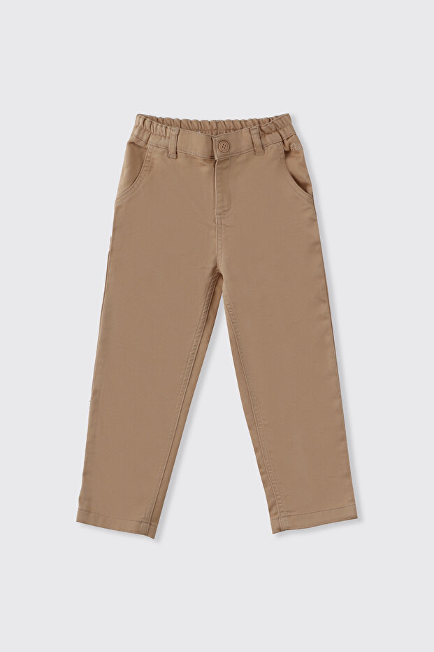 Boy's Beige Pocket Pants