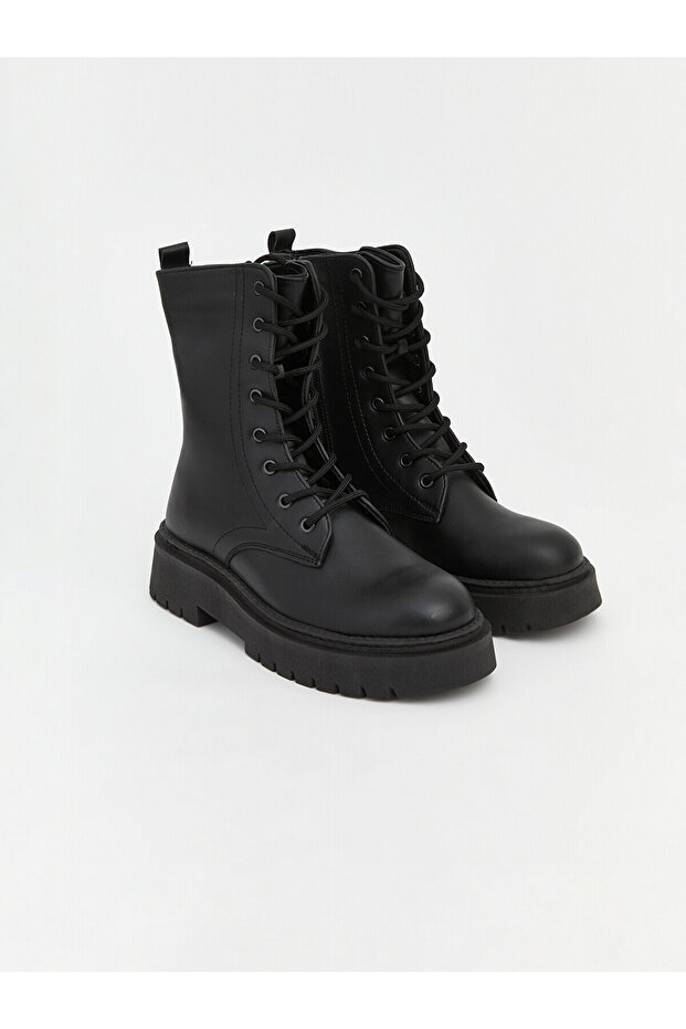 Alita City Lcw Steps Black Women's Boots with a Difference