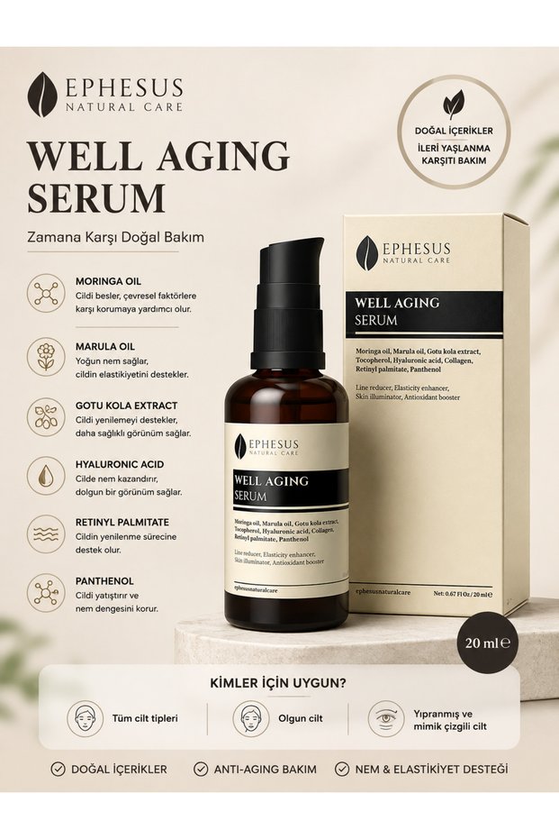 Well Aging 20 ml – Skin Renewing Care Serum Against Fine Lines and Wrinkles