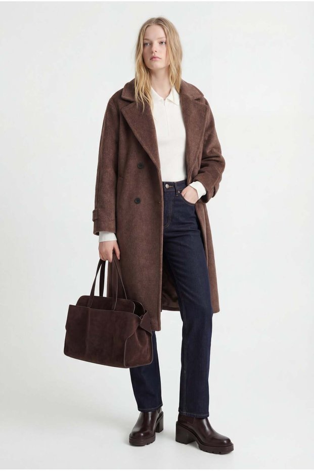 Women's Double-Breasted Cashmere Coat