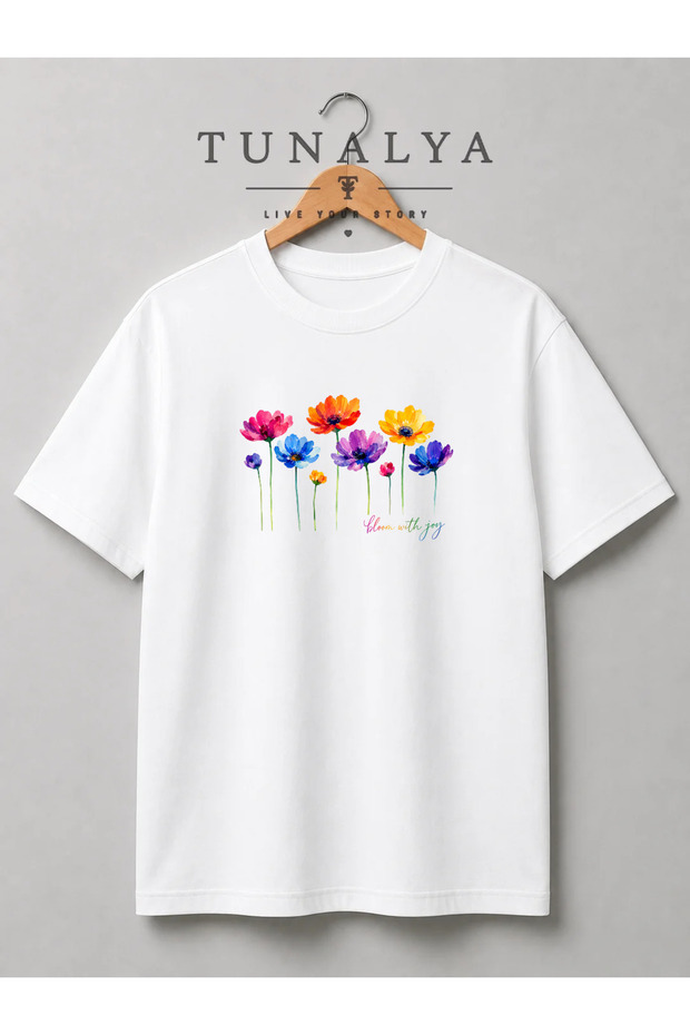Tunalya Energetic and Fresh, Specially Designed for Summer Days, Premium Printed Unisex Cotton T-Shirt