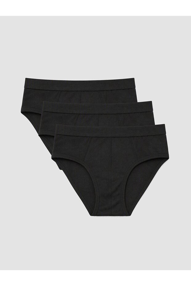 Trendlucky Standard Fit Cotton Flexible Men's Underpants with Difference in Color 3-Pack