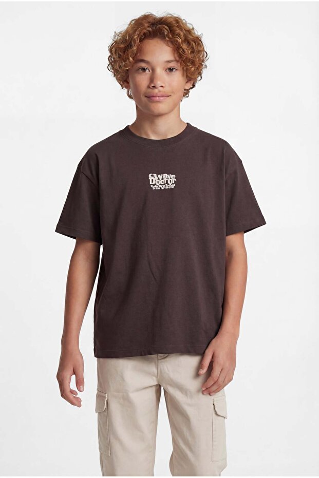 Boy's Oversize Printed T-Shirt