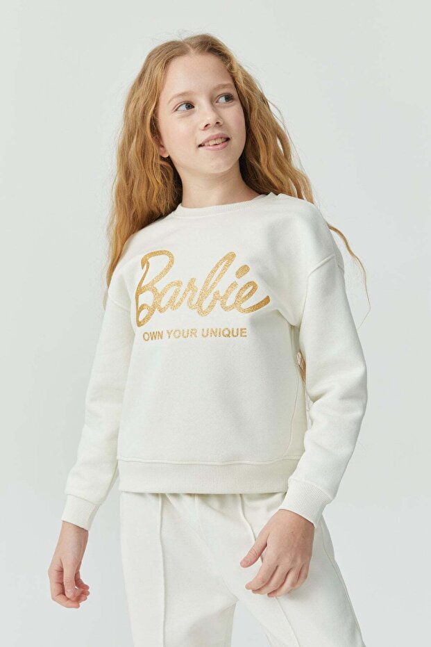Girl's Barbie Printed Sweat Top