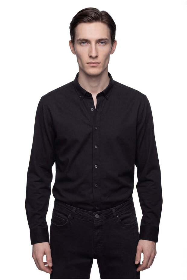 Collared Buttoned Regular Shirt