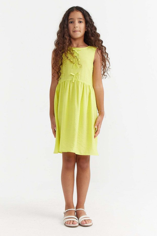 Girl's Ribbon Detailed Dress