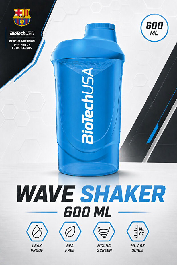 Shaker Wave Mavi 600 ml