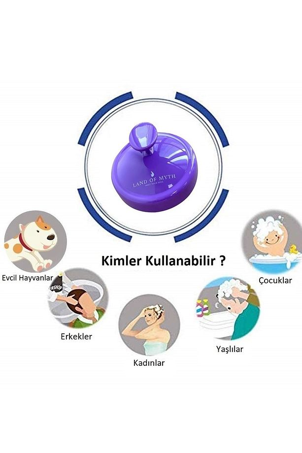 Lom1036 Yumuşak Silikon Dişli Saç Derisi Masaj Şampuan Duş Fırçası Yetişkin Çocuk Evcil Hayvan - Mor - 6