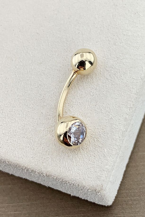 Taşlı Göbek Piercing - 1