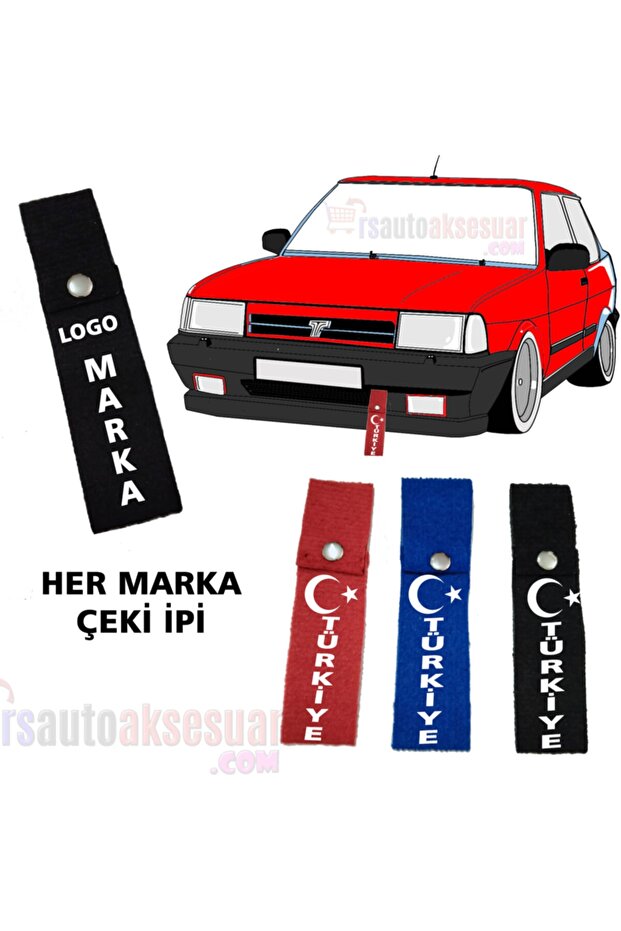حبل فحص أزرق مكتوب عليه Ayyıldız Türkiye