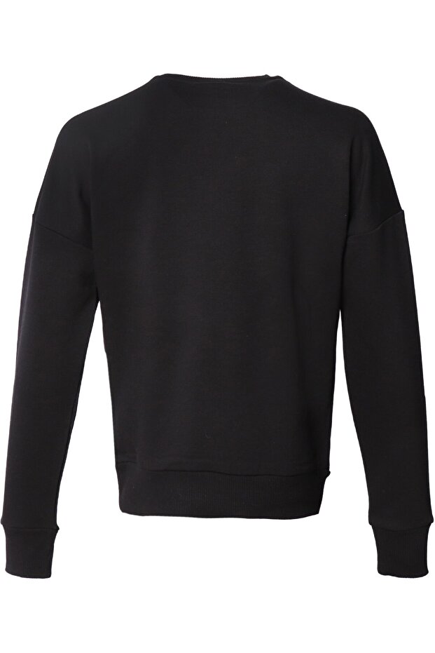 Helsinge - Siyah Kadın Sweatshirt - 3