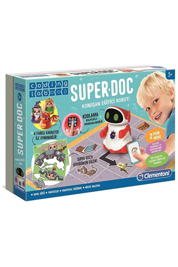 Super Doc - Eğitici Konuşan Robot / Kodlama-Coding Lab +5 Yaş Yeni - 1