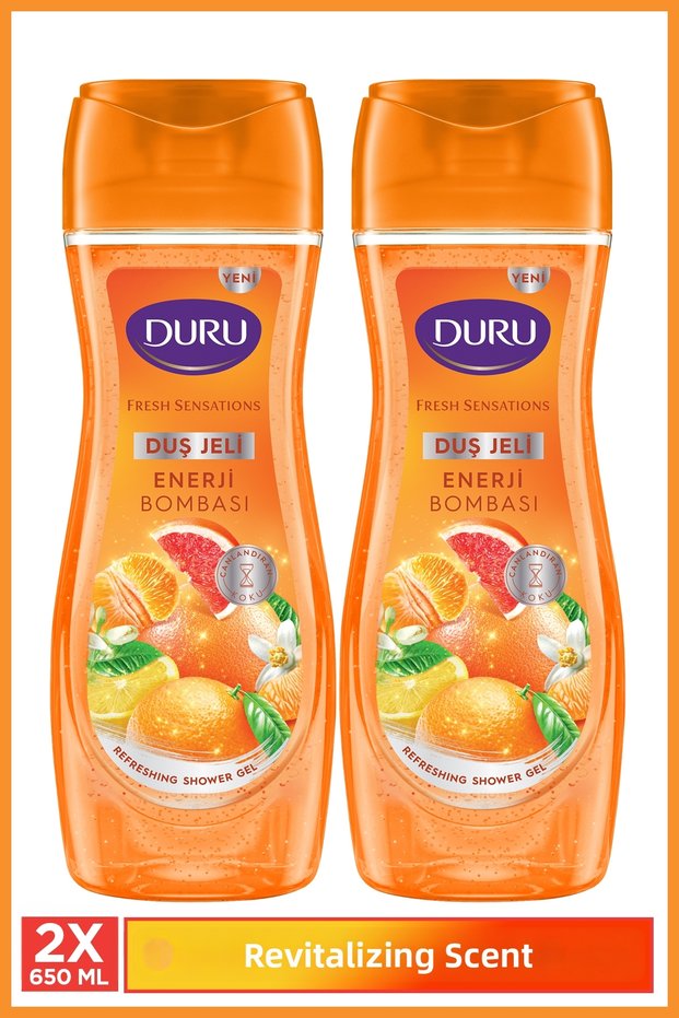 Fresh Sensations Energy Bomb Shower Gel 2X650 ml
