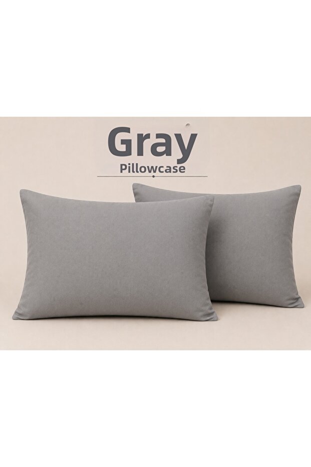 Design Your Own Combination-Pillowcase-Color-Gray