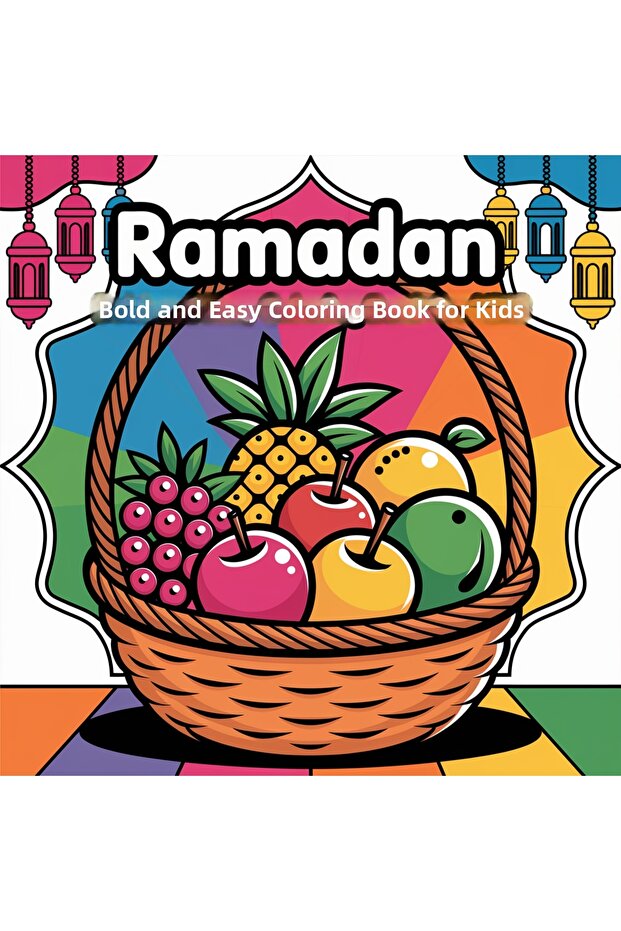 Ramadan 40-Page Coloring Book-Thick Pages (21 X 21 cm) Suitable for Children and Adults