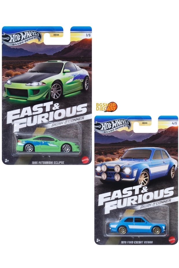 Fast & Furious Brian O'Conner - 1995 Mitsubishi Eclipse - 1970 Ford Escort Rs1600