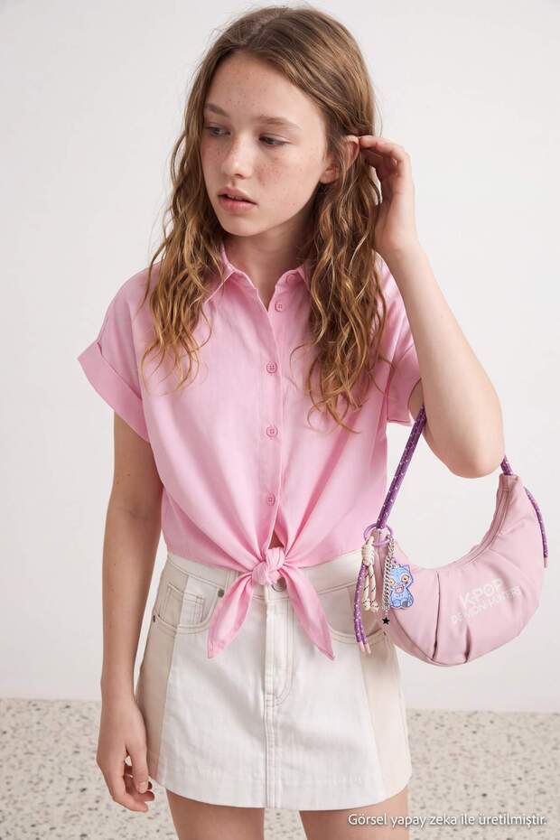 Pink Long Shirt Tkdss26Go00011