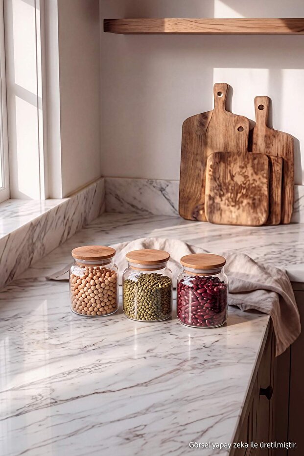 Wooden Beech Lid Jar 290 Cc Tphaw27Kvn00003