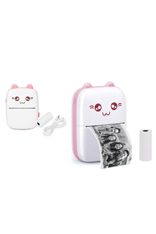 Pocket Printer – Inkless, Thermal, Cute Design – Instant Printing for Photos, Labels & Notes