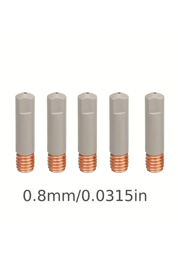 5PCS 0.8MM 5PCS, MB-15AK/14AK Welding Contact Tips Coating Protect 25mm M6 Gas Nozzle Tip 0.8mm-1.2m