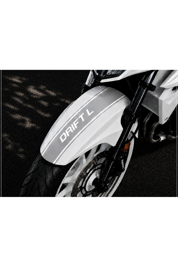 Drift L Front Fender Sticker Single Color Cutting Foil | Motorcycle Fender Decor Strip | 5.5 X 34 cm