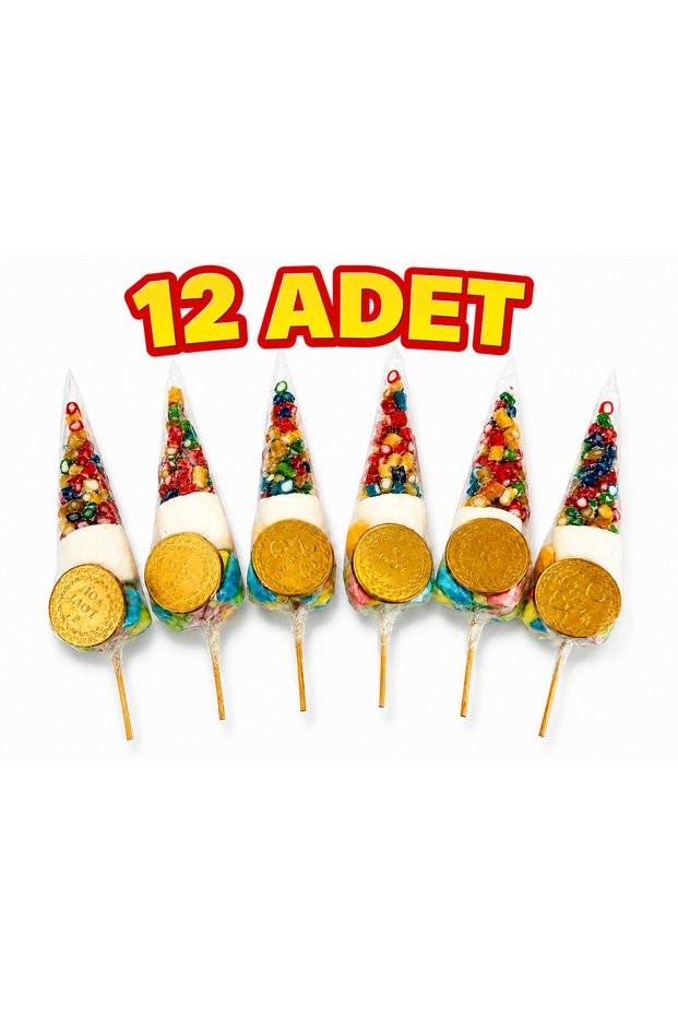 Party Cone – Jelibon Marshmallow Assorted Party Cone 12 Pieces