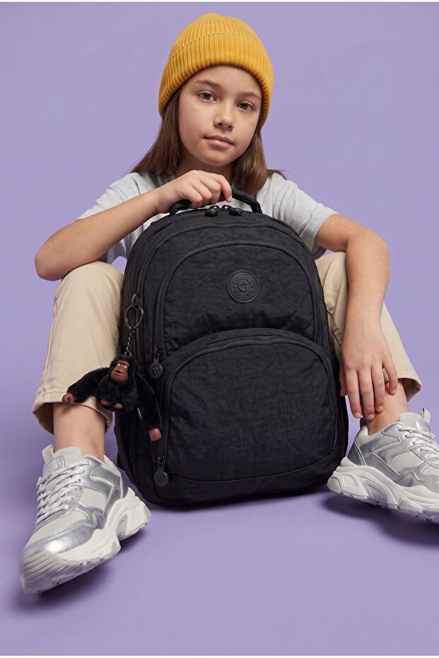 Multi-Compartment Women's Backpack with Waterproof Fabric - Casual School and Travel Bag