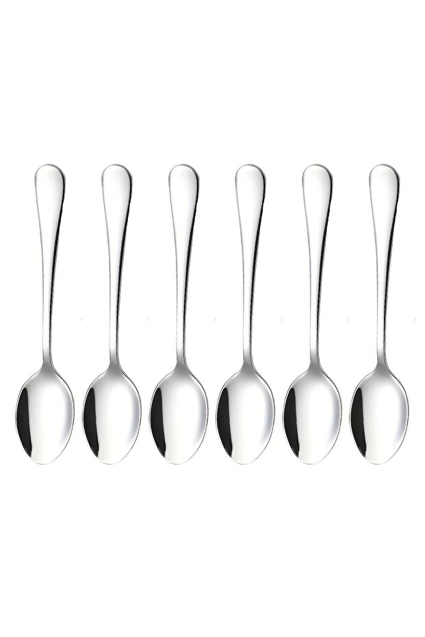 6 Pieces 6 Pieces Espresso Spoon Set, Stainless Steel Coffee Spoon - Length 4.72 in Mini Coffee Spoo
