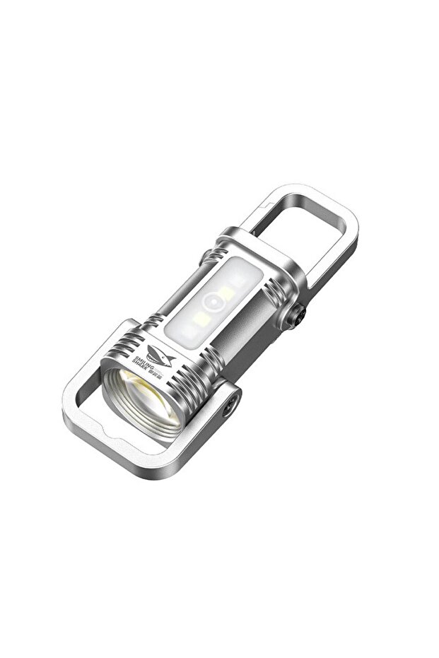 A Rechargeable COB Flashlight With Keychain Waterproof Pocket Light For Camping Emergency & Hiking P