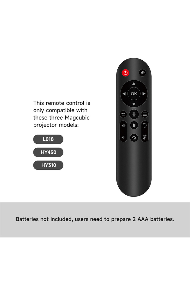Projector Remote Magcubic Projector Remote Control Replacement 6-Axis Gyro Sensor Air Vioce Mouse Fo
