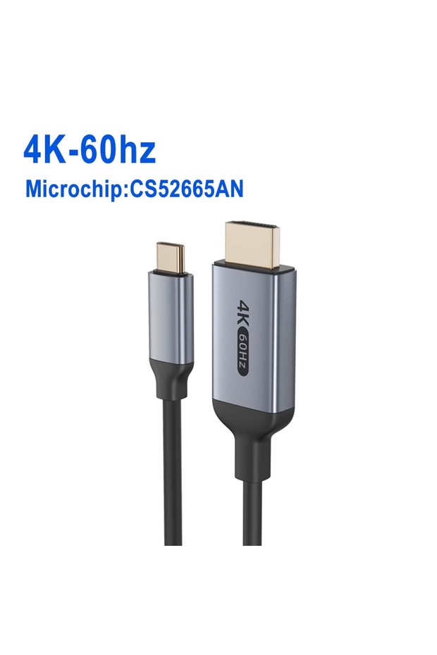 2M 4K Type-C to HDMI Type C to HDMI-Compatible HDTV Cable 4K@120Hz 8K@60Hz USB C to HDMI Cable for A