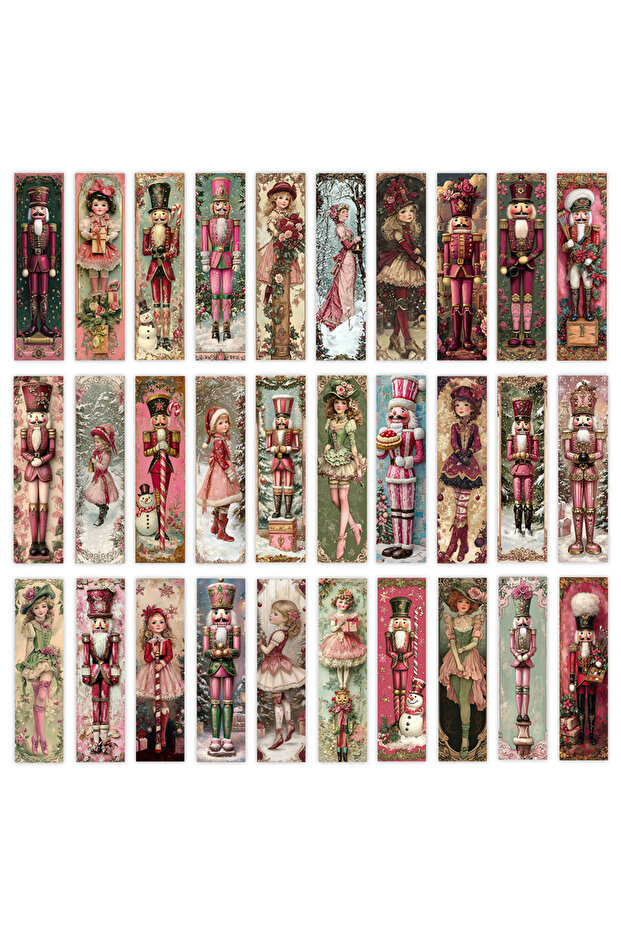 Mixed Color 32pcs, Walnut Bookmarks, Back to School Season, Christmas, Halloween, Teacher's Day, Sui