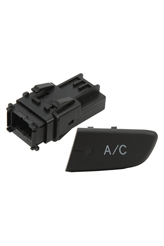 Black 6554KX Car Air Conditioning Switch ABS AC Push Button With Cap Replacement For Citroen C1 2005