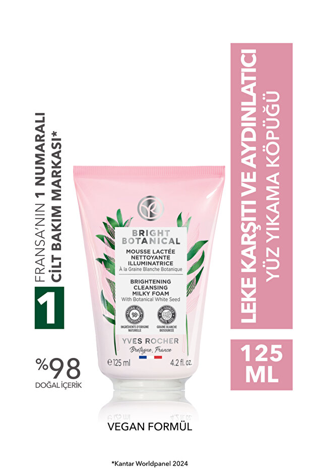 Bright Botanical Anti-Spot and Anti-Wrinkle Herbal Care - Facial Cleansing Foam - 125ml