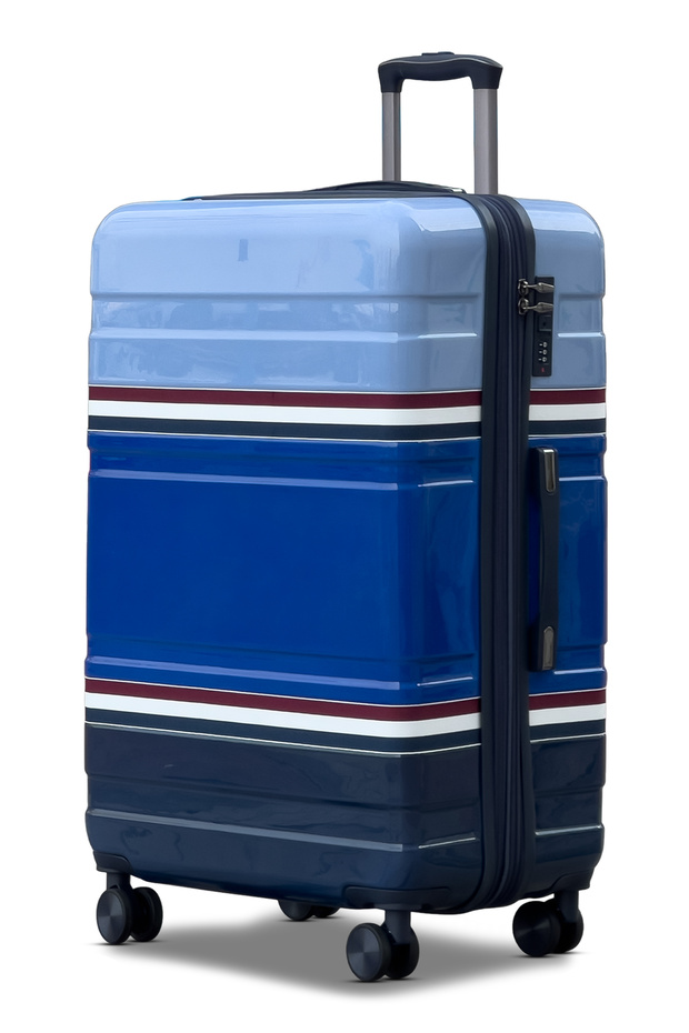 Travelus Expandable Printed PC 28 Inch (30-35kg) Luggage, Lightweight, Hard Shell, Combination Lock, Telescopic Handle, Suitcase