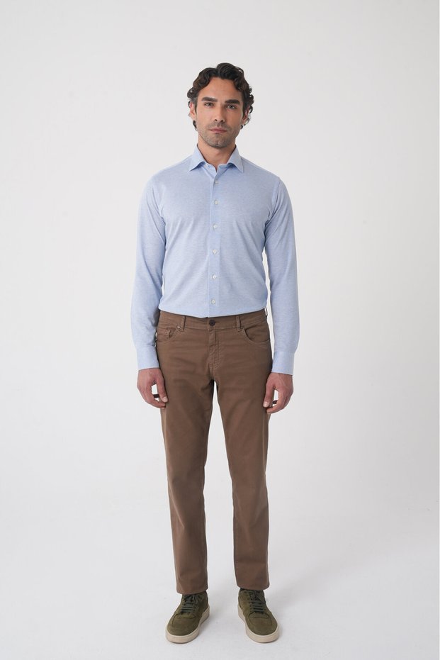 Men's 5-Pocket Sports Trousers Khaki