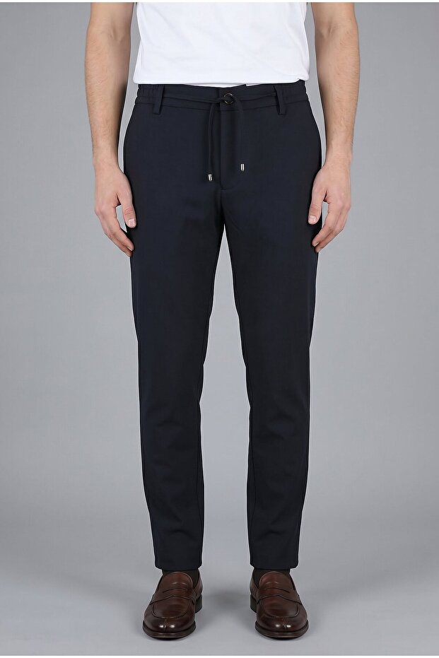 Navy Blue Jogger Drawstring Sports Pants